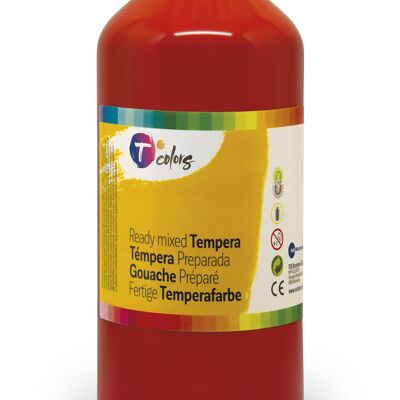 TEMPERA LIQUIDA TCOLORS 500ml rojo