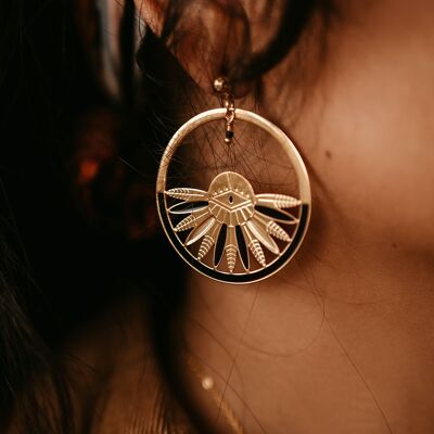 Tallulah feather hoops