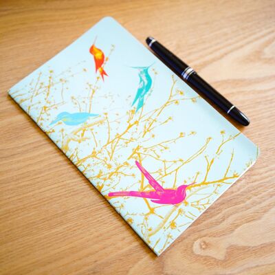 Cuaderno de dibujo A5 - Animals Birds Pop - 48 páginas en blanco