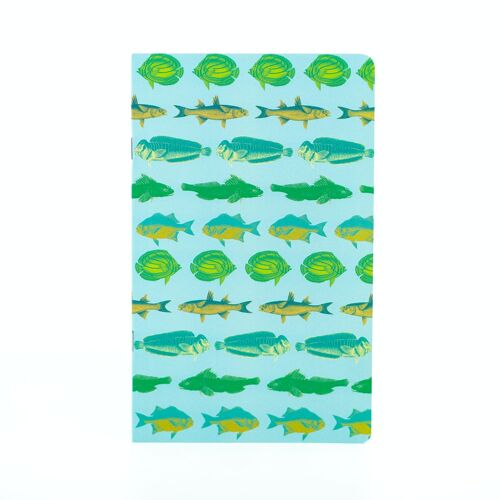 Carnet A5 - Animaux Poissons Pop - 48 pages blanches