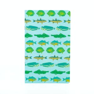 Carnet A5 - Animaux Poissons Pop - 48 pages blanches