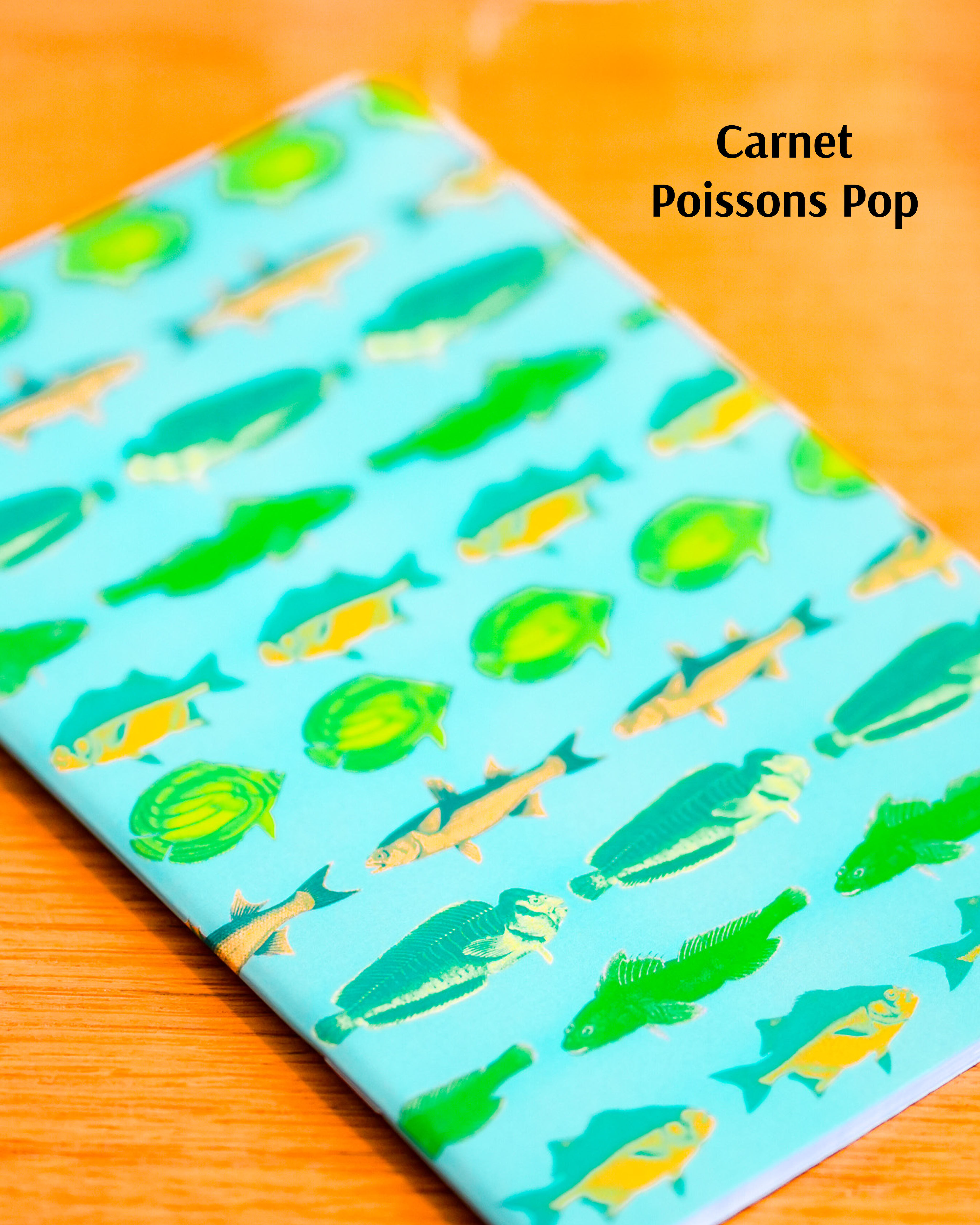 A5 notebook - Pop Fish Animals - 48 blank pages