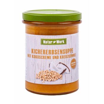 Naturwerk Soupe aux pois chiches et à la noix de coco 380ml