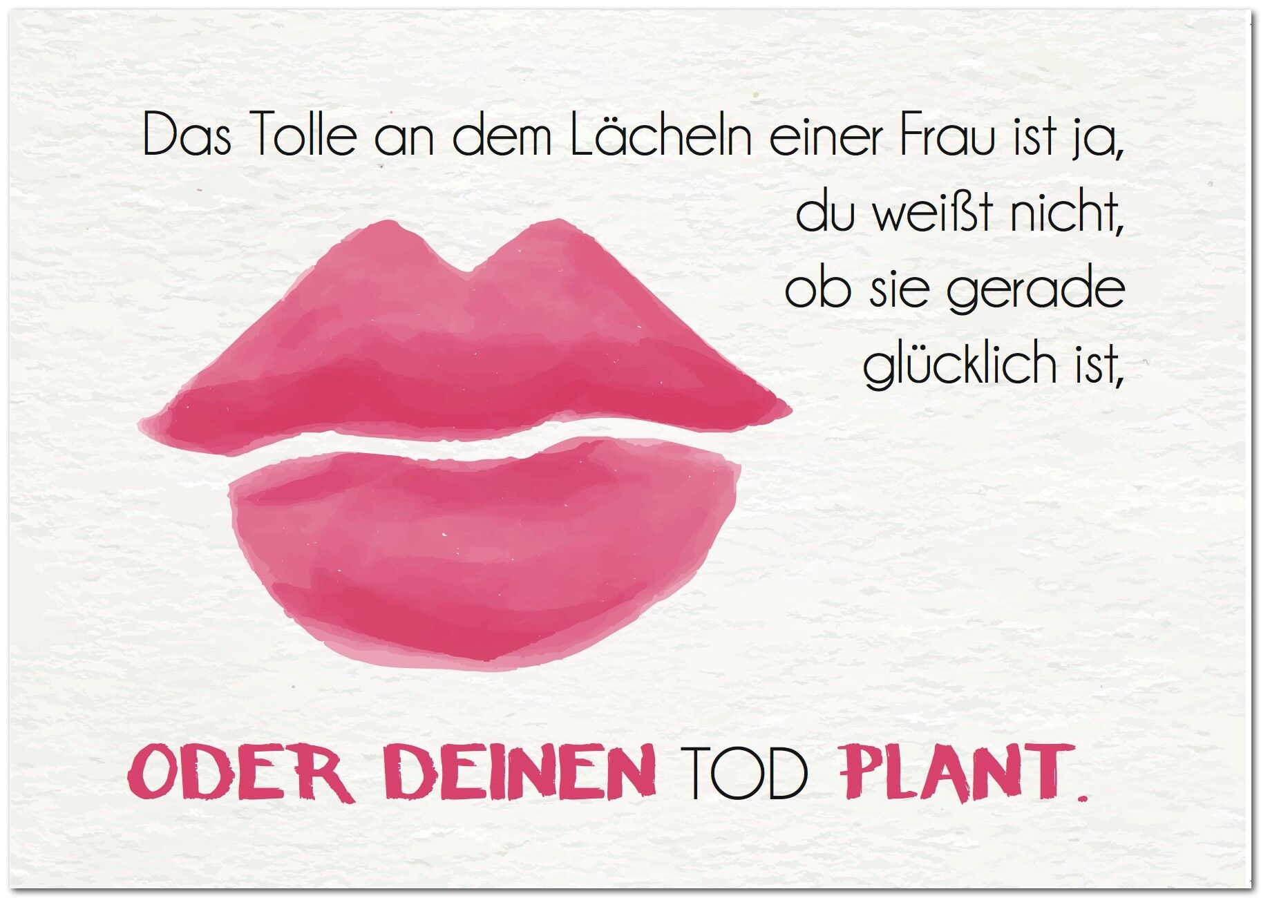 Cartolina "Il sorriso di una donna"