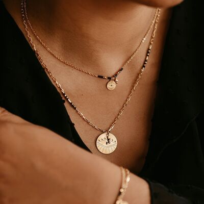 Anoti Medal adjustable necklace