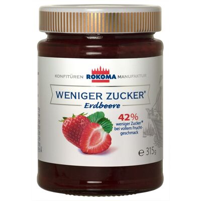 Rokoma Erdbeer-Konfitüre - 42% weniger Zucker 315g