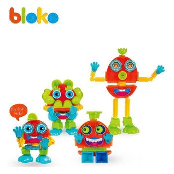 Coffret Mr Bloko - 50 Blokos avec Yeux et Bouches Animés - Jeu de Construction 1er Age - Dès 12 Mois - 503672 2