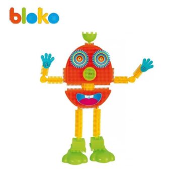 Coffret Mr Bloko - 50 Blokos avec Yeux et Bouches Animés - Jeu de Construction 1er Age - Dès 12 Mois - 503672 4