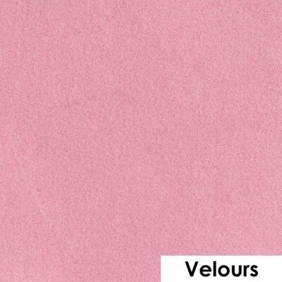 Foglio flessibile 50 x 25 cm | velluto rosa