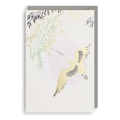 CRANE FLYING Birthday Anniversary Wedding Card