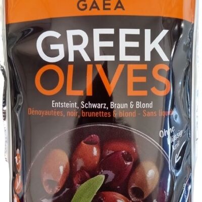 Griechische entkernte Kalamata-Oliven