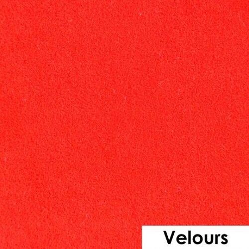 Feuille de flex 50 x 25cm | Velours orange fluo