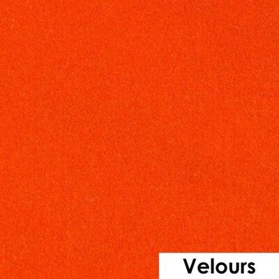 Flexblatt 50 x 25 cm | Orangefarbener Samt