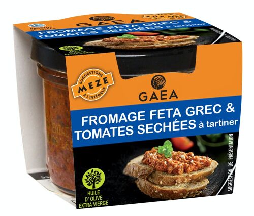 Fromage Féta Grec et tomates séchées à tartiner