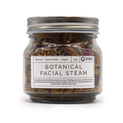 BFSB-01 - Miscela Botanical Facial Steam - Natural 25g - Venduto in 4x unità/s per esterno