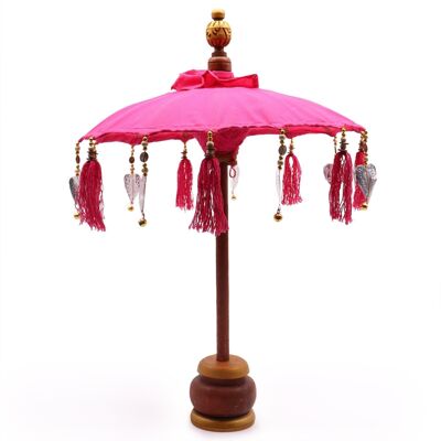 BPAR-07 - Ombrellone Bali Home Decor - Cotone - Rosa - 40cm - Venduto in 1x unità/e per esterno