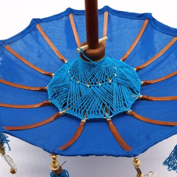 BPAR-09 - Bali Home Decor Parasol - Coton - Turquoise - 40cm - Vendu en 1x unité/s par extérieur 2