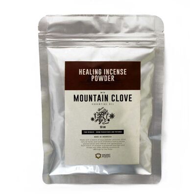 HIP-04 - Healing Incense Powder - Mountain Clove 50gm - Sold in 12x unit/s per outer