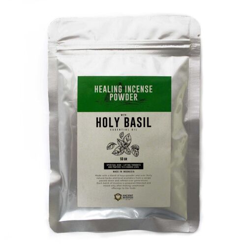 HIP-06 - Healing Incense Powder - Holy Basil 50gm - Sold in 12x unit/s per outer