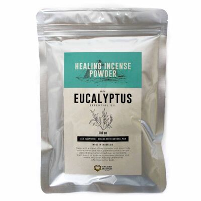 HIP-08 - Healing Incense Powder - Eucalyptus 100gm - Sold in 12x unit/s per outer