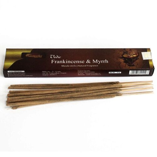 Vedic-06 - Vedic -Incense Sticks - Frank & Myrrh - Sold in 12x unit/s per outer