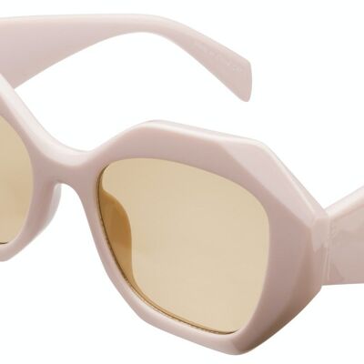 Lunettes de soleil - Icon Eyewear MARLOUS - Monture Rose Pastel avec verres Marron