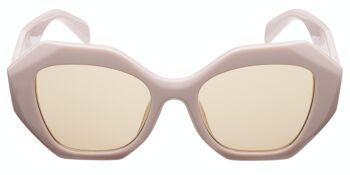 Lunettes de soleil - Icon Eyewear MARLOUS - Monture Rose Pastel avec verres Marron 2