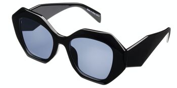 Lunettes de soleil - Icon Eyewear MARLOUS - Monture Noire avec verres Gris 1