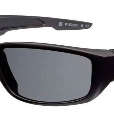 Sonnenbrille – Icon Eyewear BEAM – Mattschwarzer Rahmen mit grauer Linse