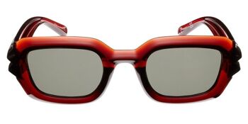 Lunettes de soleil - Icon Eyewear THE GOTHIC ACCOUNTANT - Monture marron clair avec verres verts 2