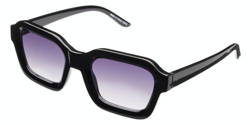 Sunglasses - Icon Eyewear BASE RUNNER - Black frame with Grey lens