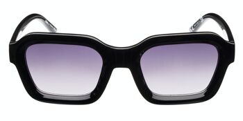 Lunettes de soleil - Icon Eyewear BASE RUNNER - Monture noire avec verres gris 2