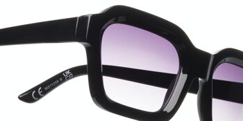 Lunettes de soleil - Icon Eyewear BASE RUNNER - Monture noire avec verres gris 3