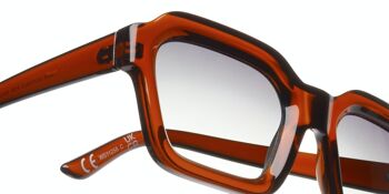Lunettes de soleil - Icon Eyewear BASE RUNNER - Monture marron clair avec verres gris clair 3