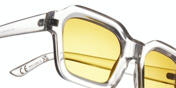 Lunettes de soleil - Icon Eyewear BASE RUNNER - Monture Gris clair avec verres Havana Brown 3