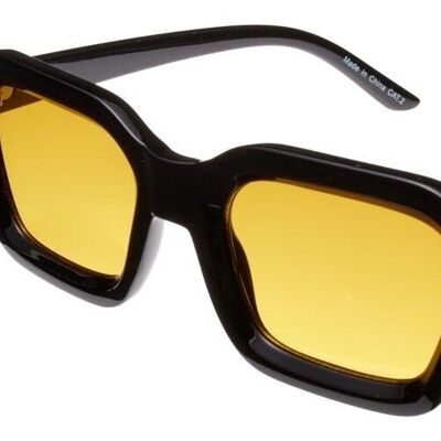 Occhiali da sole - Icon Eyewear BASE RUNNER - Montatura nera con lenti Havana Brown