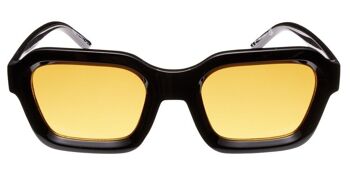 Lunettes de soleil - Icon Eyewear BASE RUNNER - Monture noire avec verres Havana Brown 2