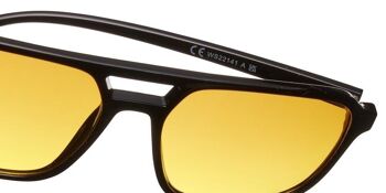 Lunettes de soleil - Icon Eyewear USUAL SUSPECT - Monture noire avec verres Havana Brown 3