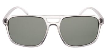 Lunettes de soleil - Icon Eyewear USUAL SUSPECT - Monture Matt Clear avec verres verts 2