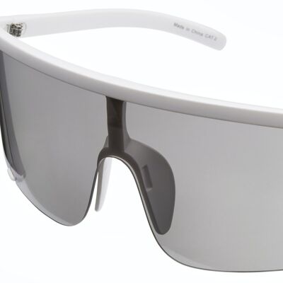 Sunglasses - Icon Eyewear ANGELINA - Matt White frame with Mirror lens