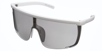 Lunettes de soleil - Icon Eyewear ANGELINA - Monture Blanc Mat avec verres Miroir 1