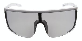 Lunettes de soleil - Icon Eyewear ANGELINA - Monture Blanc Mat avec verres Miroir 2