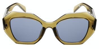 Lunettes de soleil - Icon Eyewear MARLOUS - Monture Vert Olive avec verres Gris 2