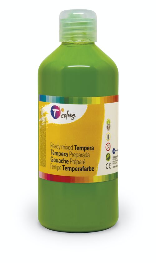 TEMPERA LIQUIDA TCOLORS 500 ml verde cl.