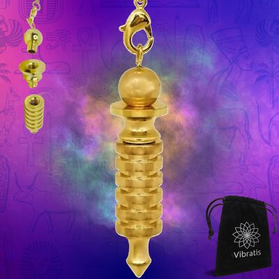 Divinatory pendulum for dowsing - Egyptian Isis golden