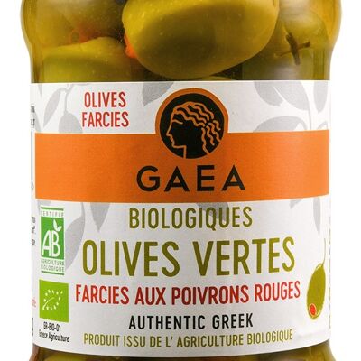 Olives farcies aux poivrons rouges  FR-BIO-01