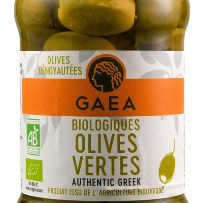 Pitted green olives FR-BIO-01