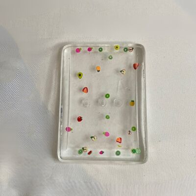 PORTA SAPONE IN RESINA CON MOTIVO BAMBINI