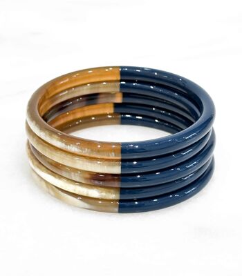 Bracelet coloré en corne véritable - Couleur 2188C 1