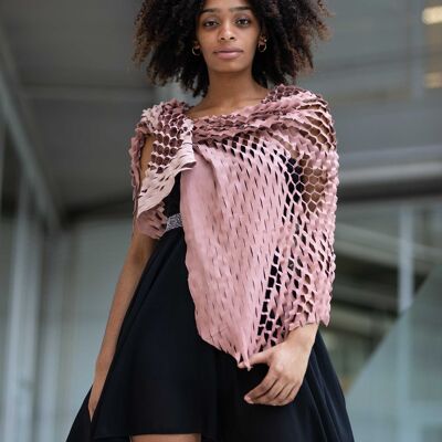 Pink Arizona Leather Scarf